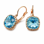K&otilde;rvar&otilde;ngad &bdquo;Vintage V (Aquamarine Blue)&ldquo; Swarovski&reg; kristallidega