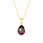 H&otilde;bedane ripats &bdquo;Crystal Drop (Amethyst)&ldquo; Preciosa&reg; kristallidega