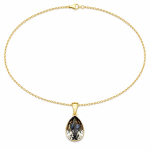 H&otilde;bedane ripats &bdquo;Crystal Drop (Black Diamond)&ldquo; Preciosa&reg; kristallidega