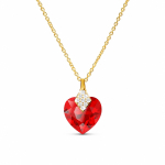 H&otilde;bedane ripats &bdquo;Cute Valentine (Light Siam)&ldquo; Swarovski&reg; kristallidega