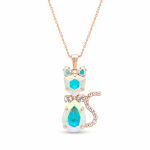 Ripats &bdquo;Solar Cat (Aurora Borealis)&ldquo; Swarovski&reg; kristallidega