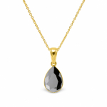 H&otilde;bedane ripats &bdquo;Crystal Drop (Jet Hematite)&ldquo; Preciosa&reg; kristallidega