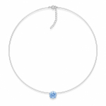 N&auml;htamatu h&otilde;bedane ripats &bdquo;Invisible (Arctic Blue)&ldquo; Swarovski&reg; kristalliga