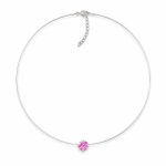N&auml;htamatu h&otilde;bedane ripats &bdquo;Invisible (Rubellite)&ldquo; Swarovski&reg; kristalliga