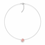 N&auml;htamatu h&otilde;bedane ripats &bdquo;Invisible (Fancy Morganite)&ldquo; Swarovski&reg; kristalliga