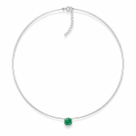 N&auml;htamatu h&otilde;bedane ripats &bdquo;Invisible (Green)&ldquo; Swarovski&reg; kristalliga