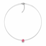 N&auml;htamatu h&otilde;bedane ripats &bdquo;Invisible (Fancy Pink)&ldquo; Swarovski&reg; kristalliga