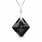 H&otilde;bedane ripats &bdquo;Growing Crystal (Jet)&ldquo; Swarovski&reg; kristallidega