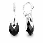 H&otilde;bedased k&otilde;rvar&otilde;ngad &bdquo;Baroque II (Jet Light Chrome)&ldquo; Swarovski&reg; kristallidega