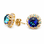 K&otilde;rvar&otilde;ngad &bdquo;Glory III (Bermuda Blue)&ldquo; Swarovski&reg; kristallidega