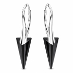 H&otilde;bedased k&otilde;rvar&otilde;ngad &bdquo;Spike II (Jet)&ldquo; Swarovski&reg; kristallidega