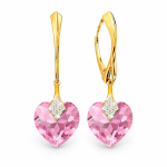 H&otilde;bedased k&otilde;rvar&otilde;ngad &bdquo;Cute Valentine (Light Rose)&ldquo; Swarovski&reg; kristallidega