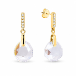 H&otilde;bedased k&otilde;rvar&otilde;ngad &bdquo;Calathea (Crystal Shimmer)&ldquo; Swarovski&reg; kristallidega