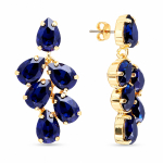 K&otilde;rvar&otilde;ngad &bdquo;Amber II (Dark Indigo)&ldquo; Preciosa&reg; kristallidega