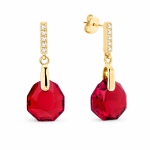H&otilde;bedased k&otilde;rvar&otilde;ngad &bdquo;Calathea (Scarlet)&ldquo; Swarovski&reg; kristallidega