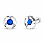 H&otilde;bedased k&otilde;rvar&otilde;ngad &bdquo;Astra (Capri Blue)&ldquo; Swarovski&reg; kristallidega