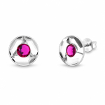 H&otilde;bedased k&otilde;rvar&otilde;ngad &bdquo;Astra (Fuchsia)&ldquo; Swarovski&reg; kristallidega