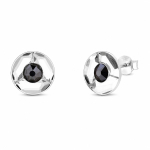 H&otilde;bedased k&otilde;rvar&otilde;ngad &bdquo;Astra (Hematite)&ldquo; Swarovski&reg; kristallidega
