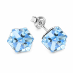 H&otilde;bedased k&otilde;rvar&otilde;ngad &bdquo;Rubicon II (Aquamarine Comet Argent Light)&ldquo; Swarovski&reg; kristallidega