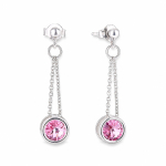 H&otilde;bedased k&otilde;rvar&otilde;ngad &bdquo;Bonbon (Light Rose)&ldquo; Swarovski&reg; kristallidega