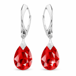 H&otilde;bedased k&otilde;rvar&otilde;ngad &bdquo;Moon Shine (Light Siam)&ldquo; Swarovski&reg; kristallidega