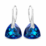 H&otilde;bedased k&otilde;rvar&otilde;ngad &bdquo;Evening Shine (Bermuda Blue)&ldquo; Swarovski&reg; kristallidega