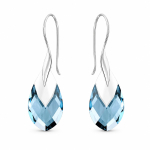H&otilde;bedased k&otilde;rvar&otilde;ngad &bdquo;Baroque II (Aquamarine Light Chrome)&ldquo; Swarovski&reg; kristallidega