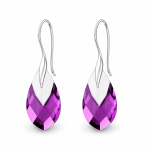 H&otilde;bedased k&otilde;rvar&otilde;ngad &bdquo;Baroque II (Amethyst Light Chrome)&ldquo; Swarovski&reg; kristallidega