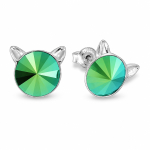H&otilde;bedased k&otilde;rvar&otilde;ngad &bdquo;Cat (Scarabaeus Green)&ldquo; Swarovski&reg; kristallidega