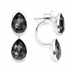 H&otilde;bedased k&otilde;rvar&otilde;ngad &bdquo;Dew Drop (Silver Night)&ldquo; Swarovski&reg; kristallidega