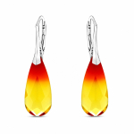 H&otilde;bedased k&otilde;rvar&otilde;ngad &bdquo;Rainbow Waterfall (Fireopal)&ldquo; Swarovski&reg; kristallidega