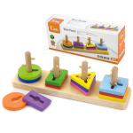 VIGA Montessori Puidust geomeetriline sorteerija