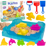 WOOPIE Kineetilise liiva 0,5 kg lauakomplekt vormidega.