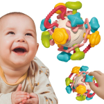 WOOPIE BABY Pehme m&auml;nguasi 4in1 N&auml;rimislelu, sensoorne m&auml;nguasi imikutele alates 0 kuust.