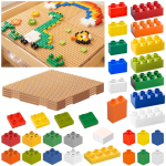 MASTERKIDZ STEM ehitusklotside komplekt, 563 tk, 4 tk plaatidega katteid