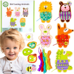 WOOPIE GREEN Puidust n&ouml;&ouml;rid 5 &uuml;hes loomade tikandiks