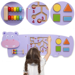 VIGA manipuleerimis-sensorlaud - Hippopotamus (FSC Montessori sertifikaat)