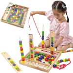 VIGA puidust loogiliste helmeste pusle 104 osa Montessori