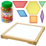 MASTERKIDZ LED Montessori mosaiikplokid, 140 tk.