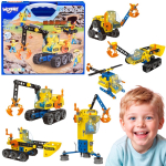 WOOPIE Ehitusmasinate konstruktor 8 STEAM mudelit