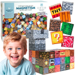 WOOPIE magnetiliste konstruktorite 3D kuubikute hariduskomplekt, 63 tk.