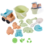 WOOPIE GREEN Liivakasti komplekt autoga 11 tk. BIOLOOGILISELT LAGUNEV ORGAANILINE MATERJAL