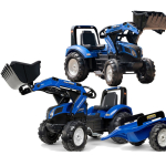 FALK New Holland T8 pedaaltraktor &auml;mbriga ja haagisega 3-7 aastat