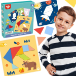 TOOKY TOY Tangram pusle lastele - Kujundid 18 tk