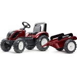 FALK Valtra S4 Burgundia pedaaltraktor haagisega 3-7 aastat