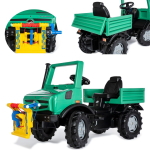 Rolly Toys RollyUnimog Forst Mercedes-Benz Pedals&otilde;iduk kraanaga