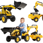 FALK Komatsu Minima traktor koos haagisega