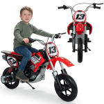 Laste elektriline mootorratas Injusa Motor Cross, punane, 24V