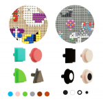 MASTERKIDZ STEM V&auml;rvilised plastist geomeetriliste kujundite tihvtid 256 tk.