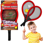 WOOPIE Suur tennisem&auml;ngu ja sulgpallireketite komplekt lastele + sulgpall